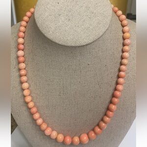 Jay King Desert Rose pink Salmon Coral necklace